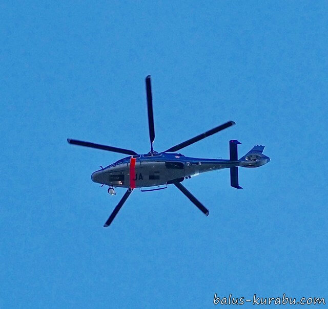 ヘリコプター写真を一眼レフで撮影
